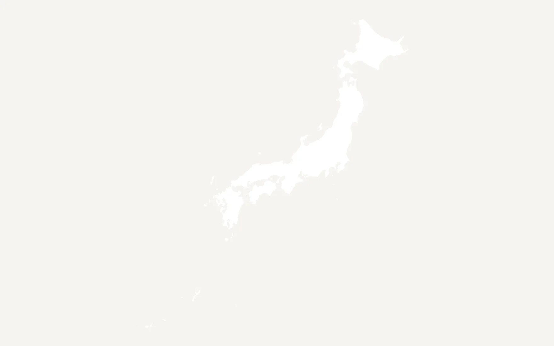 A map of Japan's prefectures, still blank: nobody has drawn on it yet