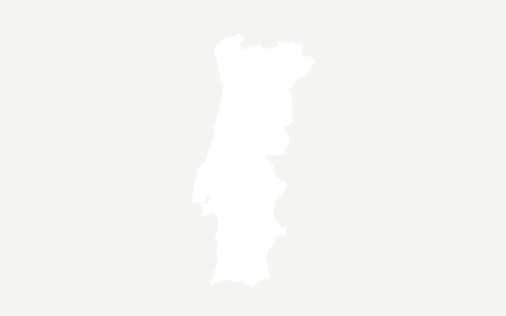 A map of Portugal's districts, still blank: nobody has drawn on it yet